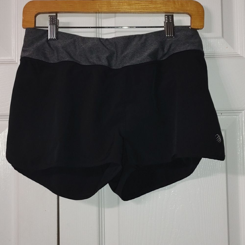 MPG   black gray workout running athletic shorts Sz S